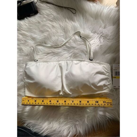 Michael Kors white tube top bathing suit size medium - Picture 2 of 5